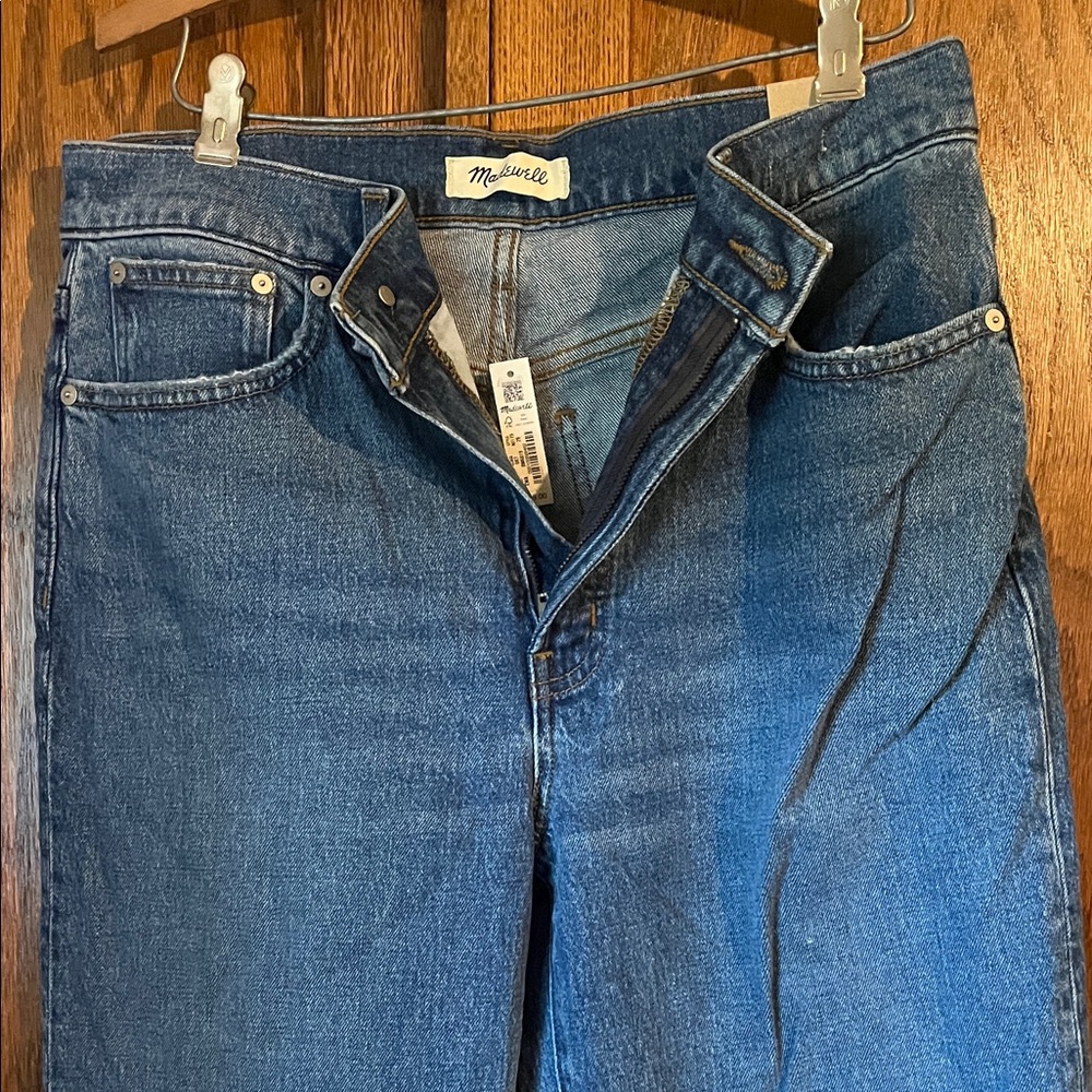 Madewell Women's Straight Leg Jeans - Dark Blue